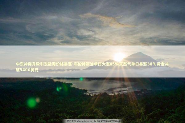 中东冲突升级引发能源价格暴涨-布伦特原油单日大涨85%天然气单日暴涨38%黄金冲破5400美元