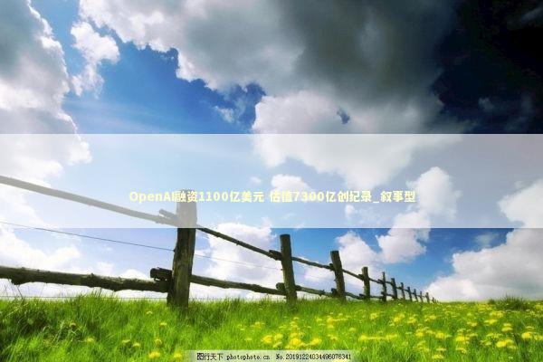 OpenAI融资1100亿美元 估值7300亿创纪录_叙事型