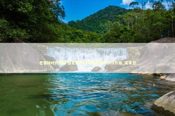 巴菲特时代落幕 伯克希尔61年累计暴涨609万倍_实用型