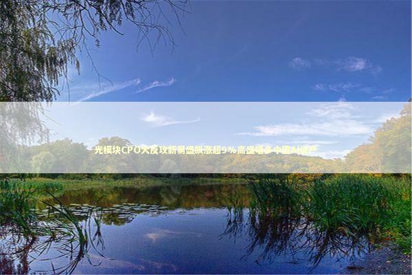 光模块CPO大反攻新易盛飙涨超9%高盛唱多中国AI资产