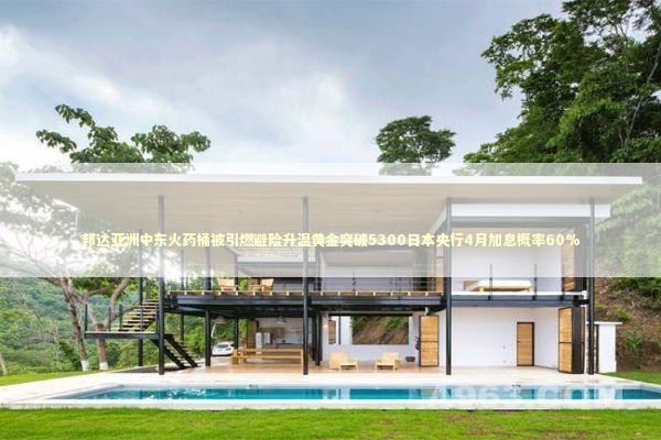 邦达亚洲中东火药桶被引燃避险升温黄金突破5300日本央行4月加息概率60%