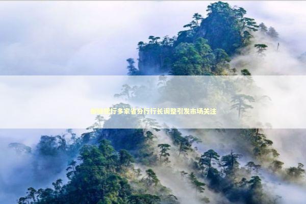 邮储银行多家省分行行长调整引发市场关注