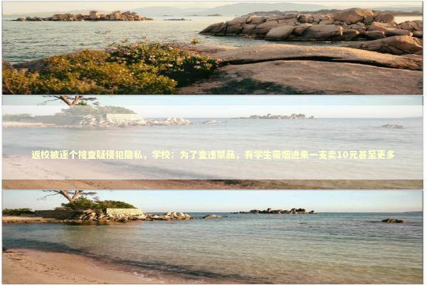 返校被逐个搜查疑侵犯隐私，学校：为了查违禁品，有学生带烟进来一支卖10元甚至更多