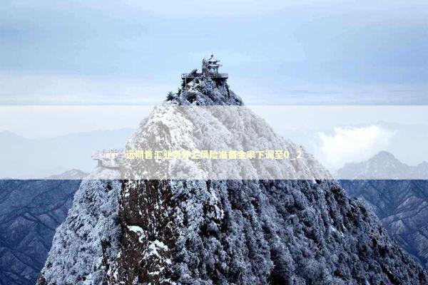 远期售汇业务外汇风险准备金率下调至0_2