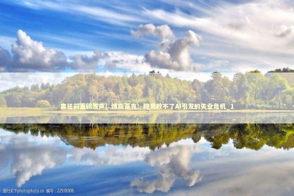 离任前重磅发声！博斯蒂克：降息救不了AI引发的失业危机_1