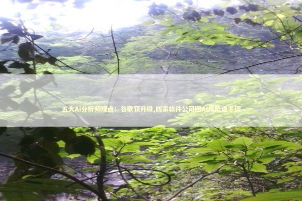 五大AI分析师观点：谷歌获升级,四家软件公司因AI风险遭下调